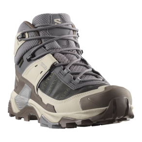 imagem de Bota X Ultra 5 Mid GTX Feminina para Caminhada e Trekking Bege - Salomon