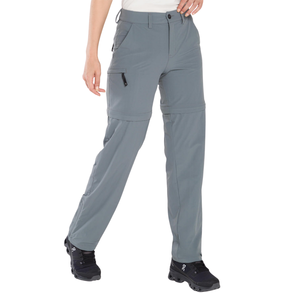 imagem de Calça Bermuda Trekking Proteção Solar UPF 50+ Feminina Cinza Médio - Solo