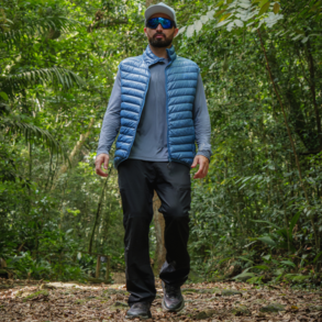imagem de Calça de Caminhada com reforço Santiago Masculina Preto - Kailash