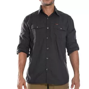 imagem de Camisa Safari Masculina com Proteção Solar UVA UVB UPF50+ - Hard Mountain