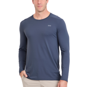 imagem de Camiseta Ion com Proteção Solar UV Manga Longa Masculina Grafite - Solo