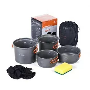 imagem de Kit de Panelas Mountain Cook 4 Peças - Naturehike