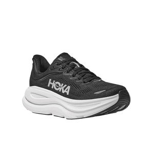 imagem de Tênis Bondi 9 Feminino Para Corrida de Asfalto Preto e Branco - Hoka